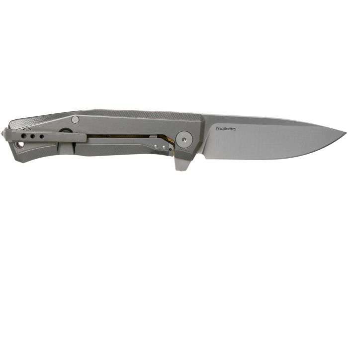 Складной нож LionSteel MT01 CVN, сталь M390, рукоять Natural canvas micarta