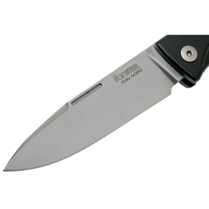 Складной нож LionSteel Thrill, сталь M390, рукоять Black aluminium