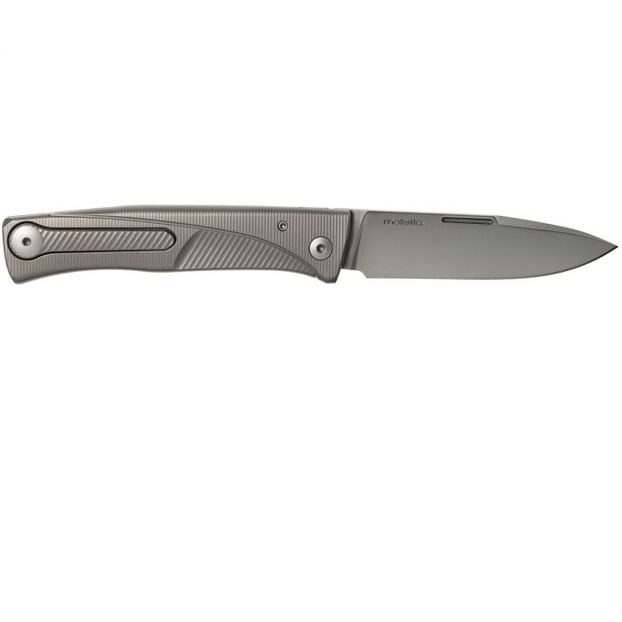 Складной нож LionSteel Thrill, сталь M390, рукоять Grey titanium