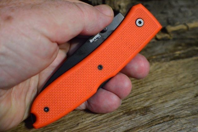 Нож складной Lionsteel Big Opera, сталь D2, рукоять G-10, оранжевый