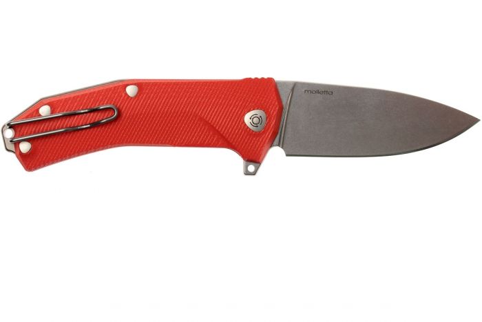 Нож складной LionSteel KUR OR G10 Orange Flipper, сталь Uddeholm Sleipner®, стеклотекстолит, оранжевый