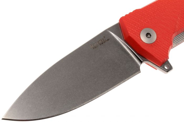 Нож складной LionSteel KUR OR G10 Orange Flipper, сталь Uddeholm Sleipner®, стеклотекстолит, оранжевый