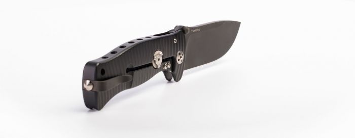 Нож складной LionSteel SR1 PVD, сталь Sleipner, рукоять титан