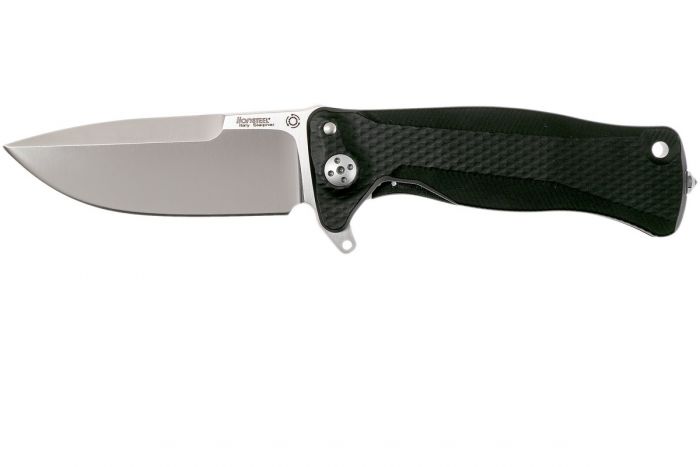 Нож складной LionSteel SR11A BS, сталь Uddeholm Sleipner®, рукоять алюминий (Black Solid® Aluminum)