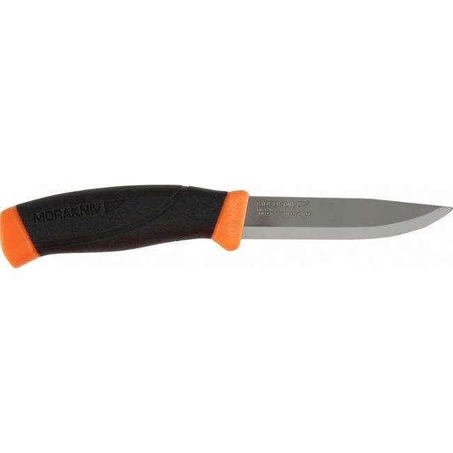 Нож с фиксированным лезвием Morakniv Companion F серрейтор, сталь Sandvik 12С27, рукоять резина/пластик