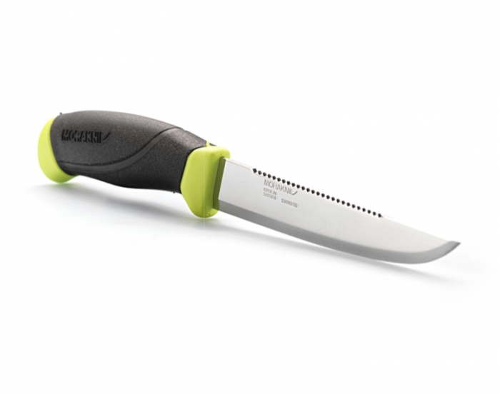 Нож с фиксированным лезвием Morakniv Fishing Comfort Scaler 150, сталь Sandvik 12C27, рукоять резина/пластик