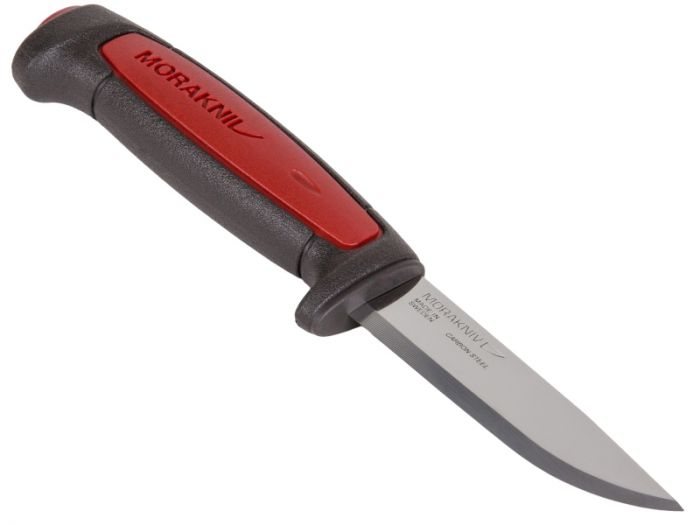 Нож с фиксированным лезвием Morakniv Pro C, углеродистая сталь, рукоять резина/пластик