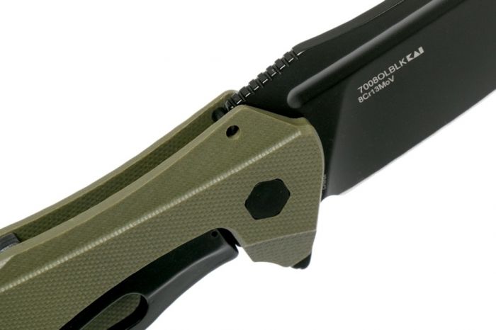 Складной нож Kershaw Natrix XL OD Green 7008OLBLK, сталь 8Cr13MoV, рукоять G-10