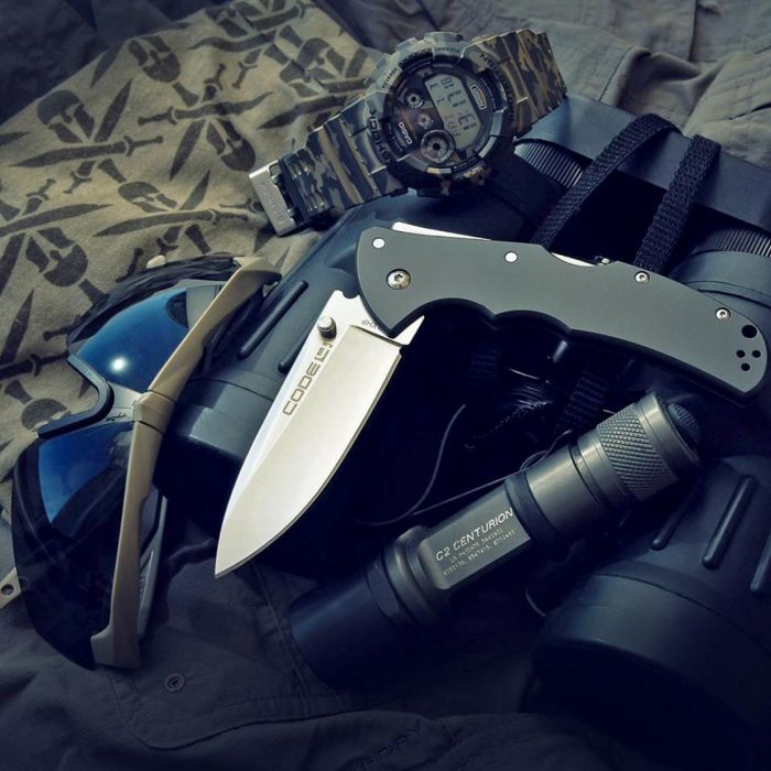 Складной нож Code-4 Spear Point - Cold Steel 58PS, сталь CPM-S35VN, рукоять алюминий