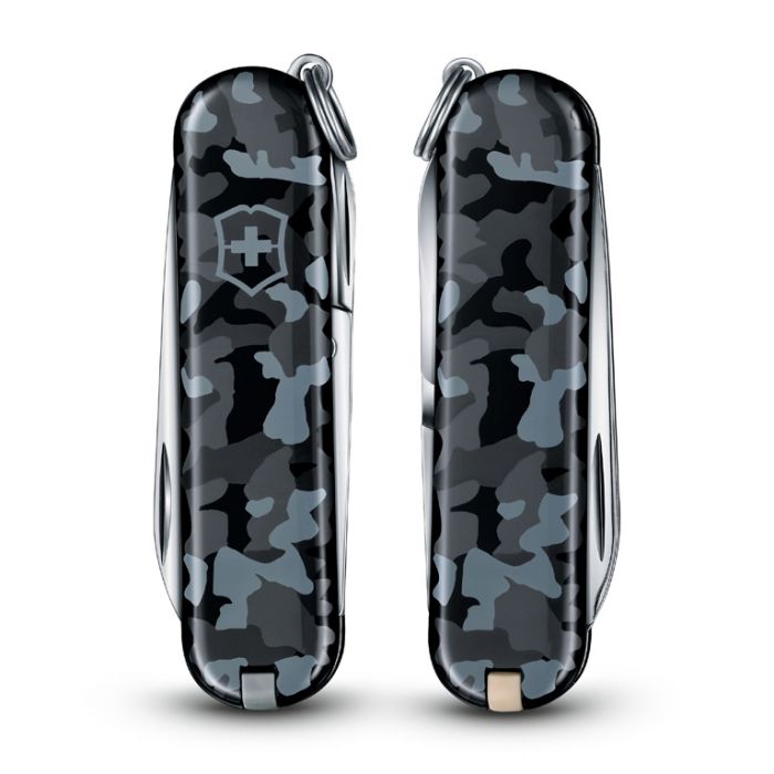 Нож перочинный Victorinox  Classic, сталь X55CrMo14, рукоять Cellidor®, синий камуфляж