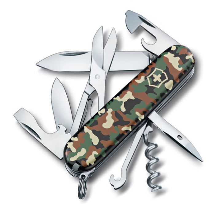 Нож перочинный Victorinox CLIMBER, сталь X55CrMo14, рукоять Cellidor®, камуфляж