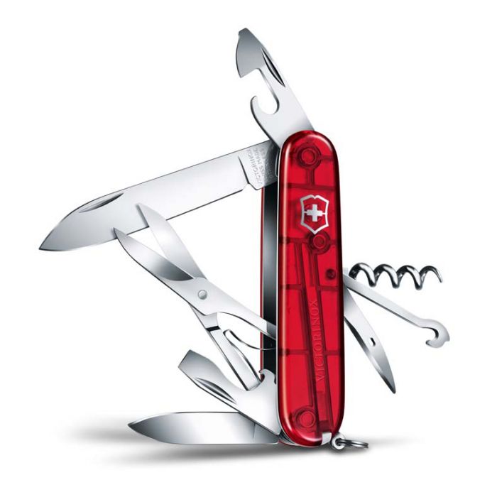 Нож перочинный Victorinox Climber, сталь X55CrMo14, рукоять Cellidor®, красный