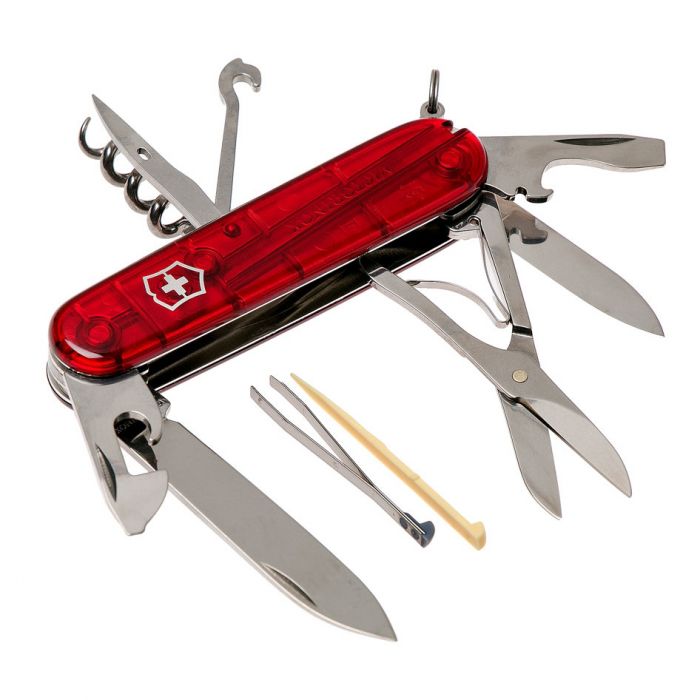 Нож перочинный Victorinox Climber, сталь X55CrMo14, рукоять Cellidor®, красный