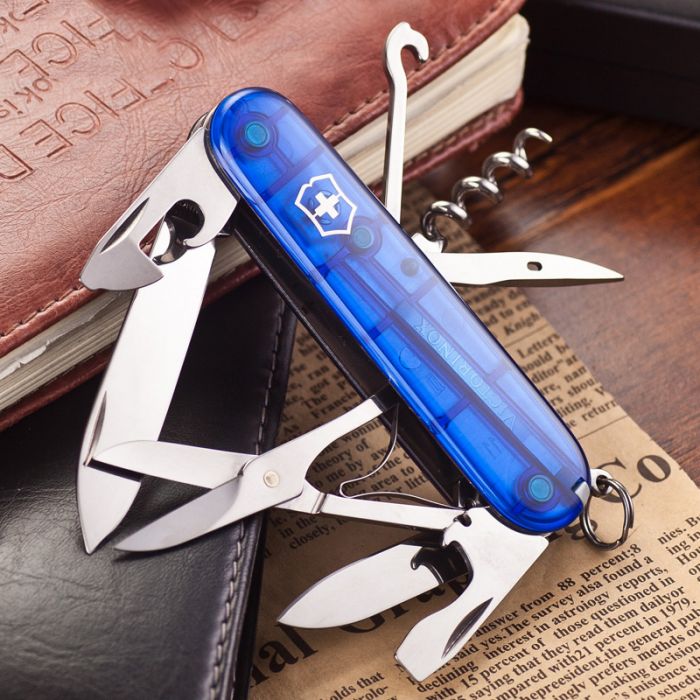 Нож перочинный Victorinox Climber, сталь X55CrMo14, рукоять Cellidor®, синий