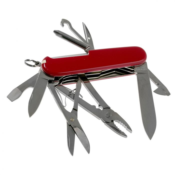 Нож перочинный Victorinox Deluxe Tinker, сталь X55CrMo14, рукоять Cellidor®, красный