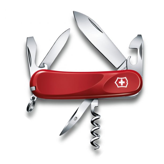 Нож перочинный Victorinox Evolution 10, сталь X50CrMoV15, рукоять нейлон, красный