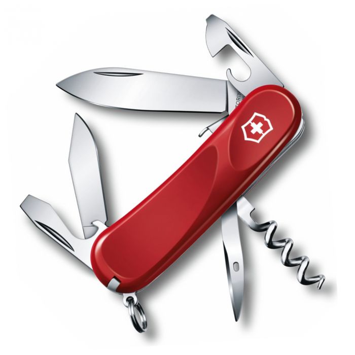 Нож перочинный Victorinox Evolution S101, сталь X50CrMoV15, рукоять нейлон, красный