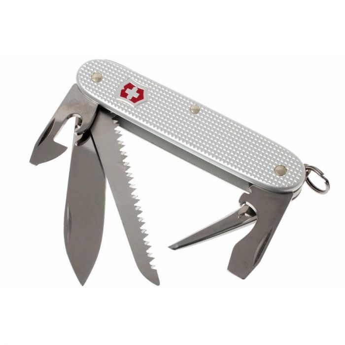 Нож перочинный Victorinox Farmer, сталь X55CrMo14, рукоять алюминиевый сплав Alox, серый