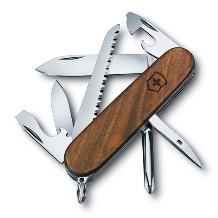 Нож перочинный Victorinox Hiker Wood, сталь X55CrMo14, рукоять ореховое дерево, коричневый