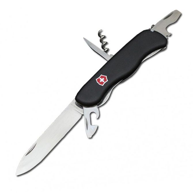 Нож перочинный Victorinox Picknicker, сталь X55CrMo14, рукоять Cellidor®, черный