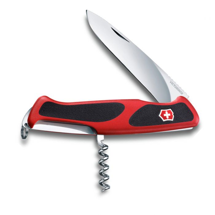 Нож перочинный Victorinox RangerGrip 174 Handyman, сталь X55CrMo14, рукоять термоэластопласт, красно-чёрный