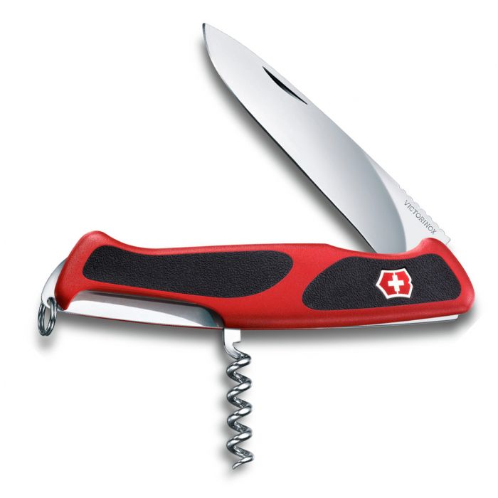 Нож перочинный Victorinox RangerGrip 52, сталь X55CrMo14, рукоять полиамид, красно-чёрный