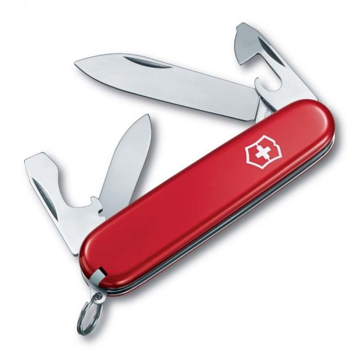 Нож перочинный Victorinox Recruit, сталь X55CrMo14, рукоять Cellidor®, красный