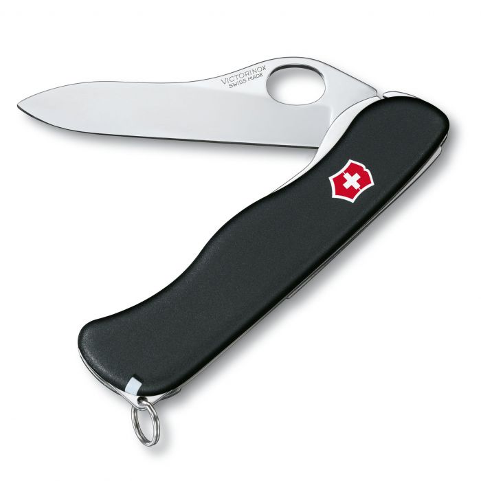 Нож перочинный Victorinox Sentinel One Hand, сталь X50CrMoV15, рукоять нейлон, черный