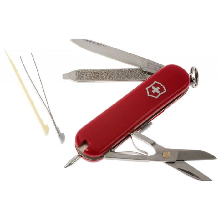 Нож перочинный Victorinox Signature, сталь X55CrMo14, рукоять Cellidor®, красный