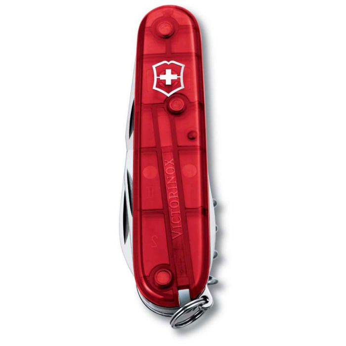 Нож перочинный Victorinox Spartan, сталь X55CrMo14, рукоять Cellidor®, полупрозрачный красный