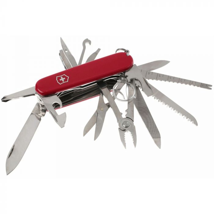 Нож перочинный Victorinox SwissChamp, сталь X55CrMo14, рукоять Cellidor®, красный