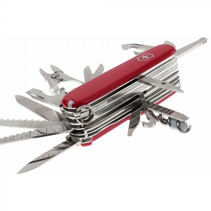 Нож перочинный Victorinox SwissChamp, сталь X55CrMo14, рукоять Cellidor®, красный