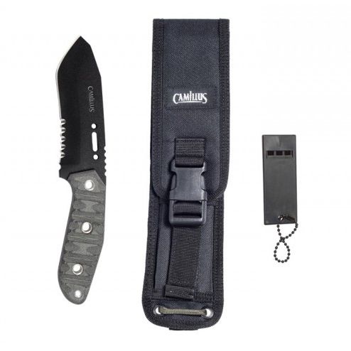 Нож с фиксированным клинком Camillus - TOPS Knives Collaborating Survival, сталь 1095 Carbon Steel, рукоять Микарта