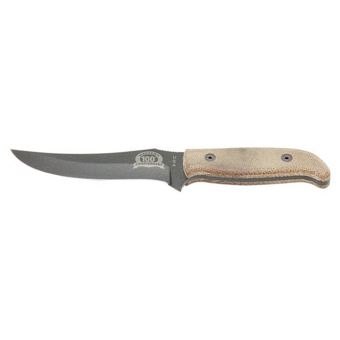 Нож с фиксированным клинком Camillus Western Skinner, сталь 1095 Carbon Steel, рукоять Микарта