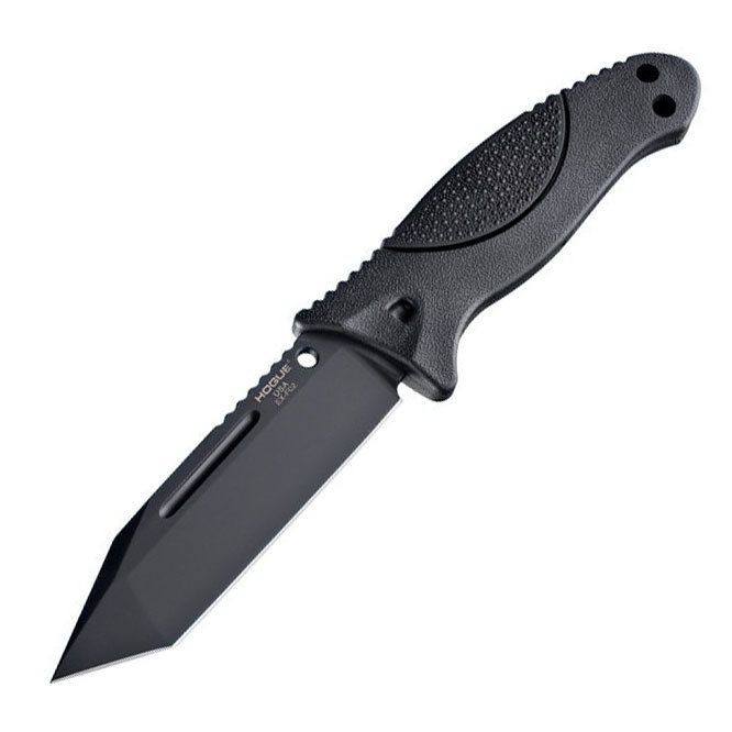 Нож с фиксированным клинком Hogue EX-F02 Black Tanto, сталь A2 Tool Steel, рукоять термопластик GRN, чёрный