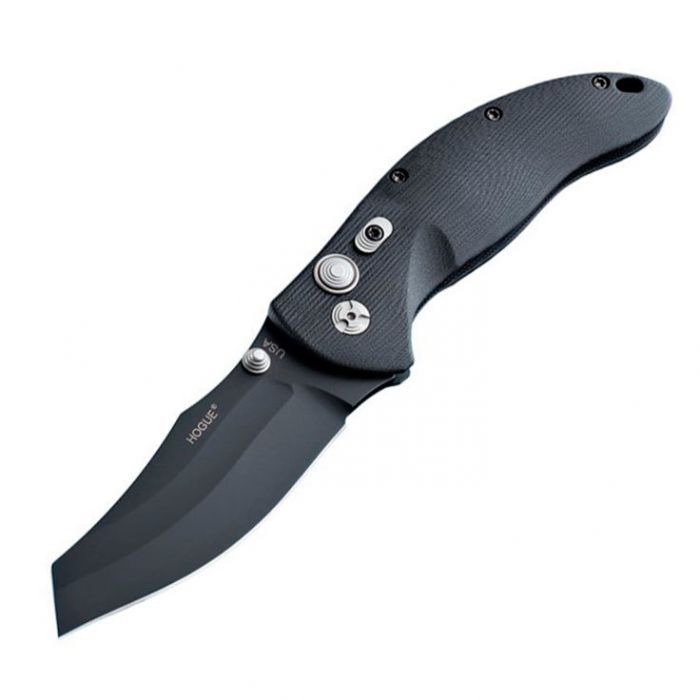 Нож складной Hogue EX-04 Black Wharncliffe, сталь 154CM, рукоять стеклотекстолит G-Mascus® G10