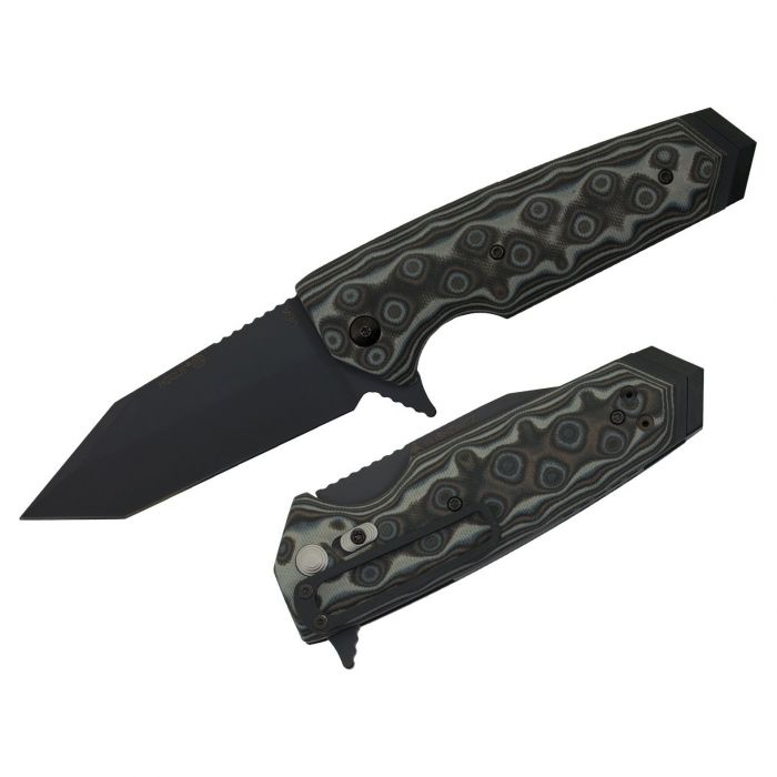 Нож складной туристический Hogue EX-02 Tanto, сталь 154CM, рукоять стеклотекстолит G-Mascus®, чёрный