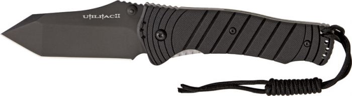 Складной нож Ontario Joe Pardue Utilitac II. Black Tanto Blade, Highly Textured Handle