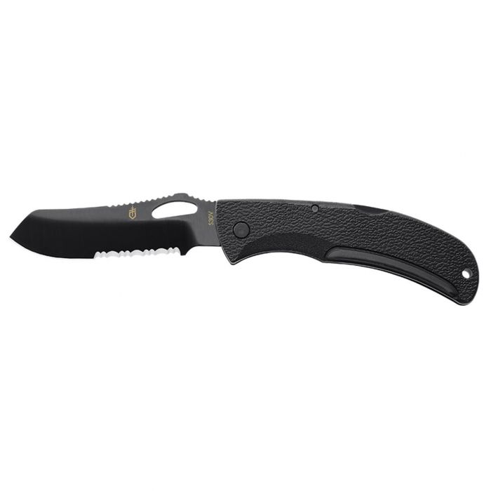 Складной нож Gerber E-Z Out Black, сталь CPM-S30V, рукоять термопластик GRN