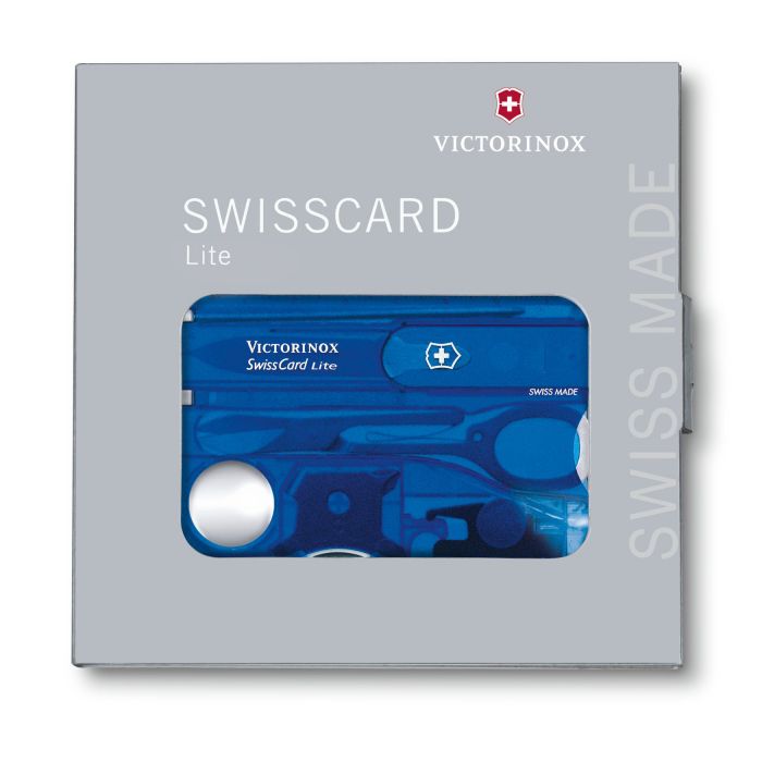 Швейцарская карта Victorinox SwissCard Lite, сталь X50CrMoV15, рукоять ABS-Пластик, синий