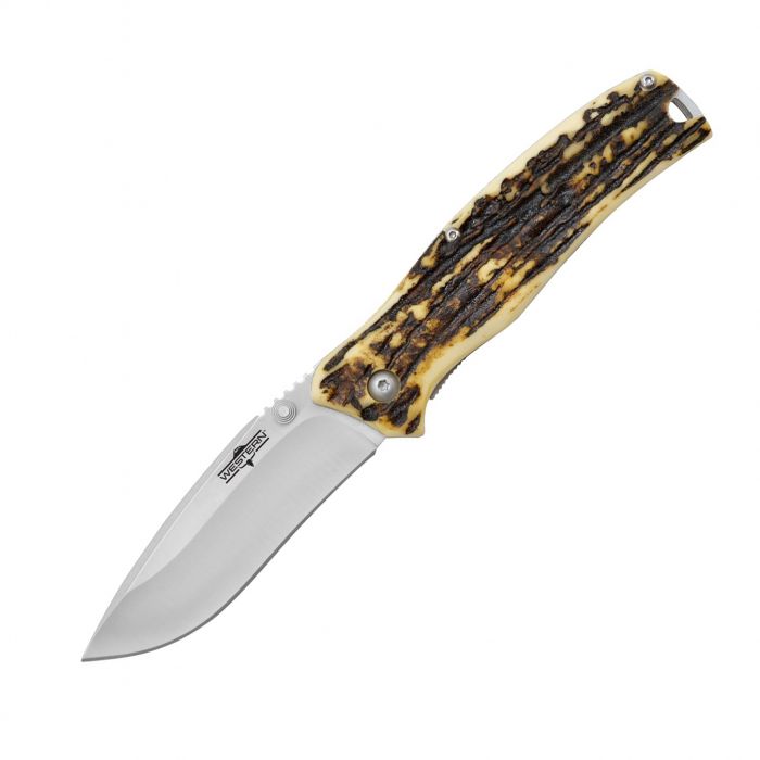 Складной нож Camillus Western Pronto Drop Point, сталь 420 Stainless Steel, рукоять Delrin®