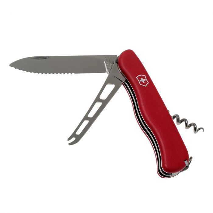 Складной нож Victorinox  Cheese Knife, сталь X50CrMoV15, рукоять нейлон, красный