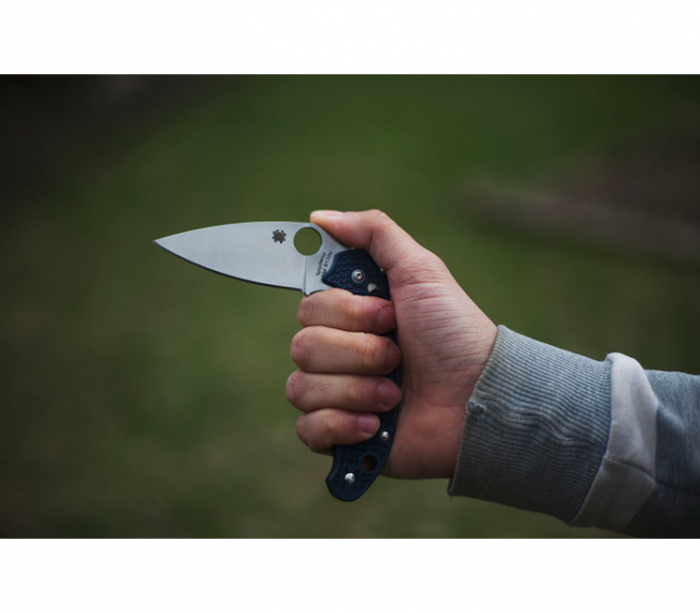 Складной нож Spyderco Manix 2 Lightweight Dark Blue, сталь Crucible CPM® S110V™, рукоять пластик FRCP, синий