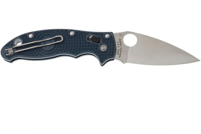 Складной нож Spyderco Manix 2 Lightweight Dark Blue, сталь Crucible CPM® S110V™, рукоять пластик FRCP, синий