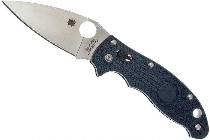 Складной нож Spyderco Manix 2 Lightweight Dark Blue, сталь Crucible CPM® S110V™, рукоять пластик FRCP, синий