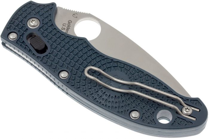 Складной нож Spyderco Manix 2 Lightweight Dark Blue, сталь Crucible CPM® S110V™, рукоять пластик FRCP, синий