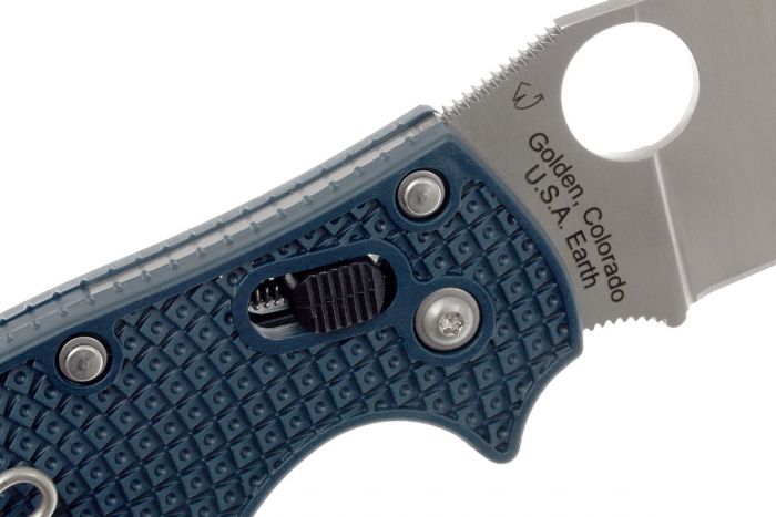 Складной нож Spyderco Manix 2 Lightweight Dark Blue, сталь Crucible CPM® S110V™, рукоять пластик FRCP, синий