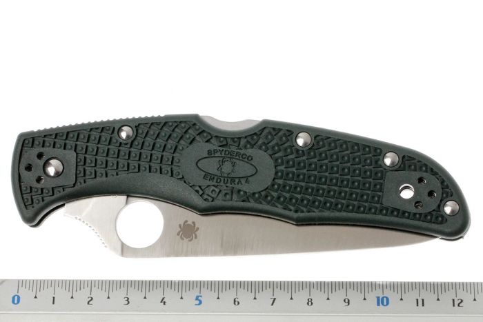 Складной нож Spyderco Endura 4 Spyderco, сталь ZDP-189, рукоять термопластик FRN, (British Racing Green) зелёный