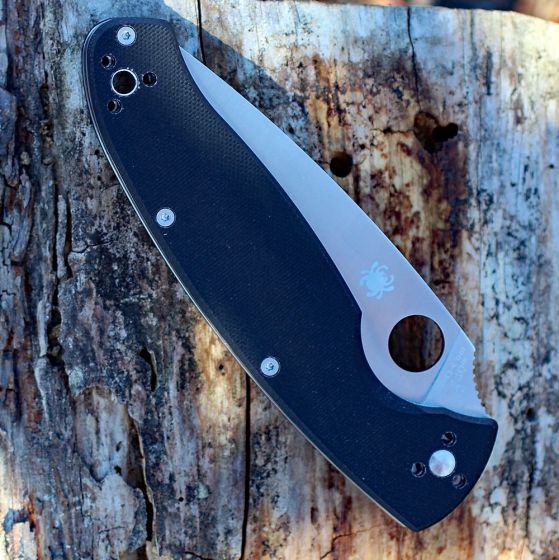 Складной нож Spyderco Resilience™, сталь 8Cr13MOV, рукоять G-10, чёрный