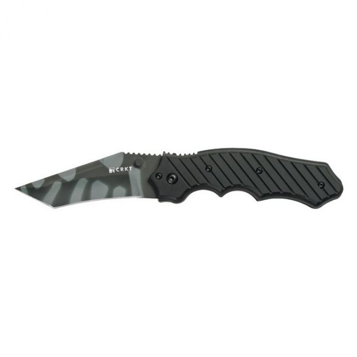 Полуавтоматический складной нож CRKT Triumph Tiger Stripe, сталь Aus 8, рукоять G-10